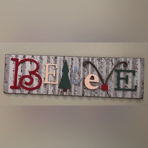 Christmas Believe Sign